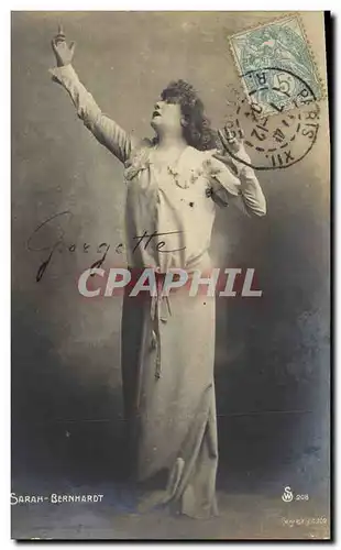 Ansichtskarte AK Femme Theatre Sarah Bernhardt