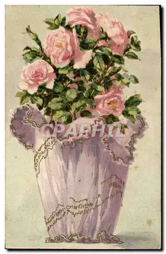 Cartes postales Fantaisie Fleurs