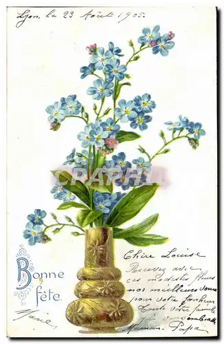 Cartes postales Fantaisie Fleurs