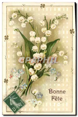 Cartes postales Fantaisie Fleurs Muguet