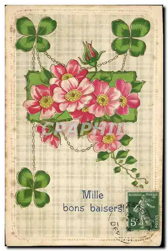 Cartes postales Fantaisie Fleurs