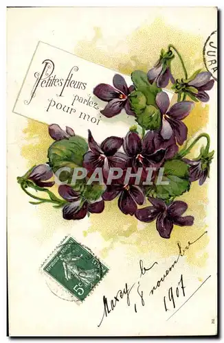 Cartes postales Fantaisie Fleurs