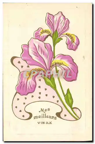 Cartes postales Fantaisie Fleurs