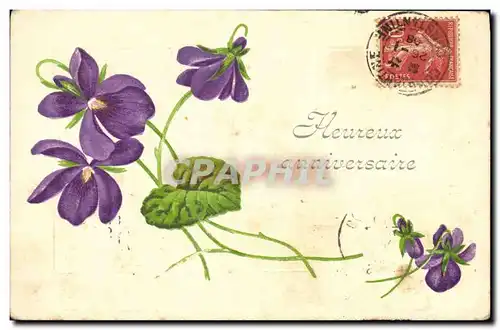 Cartes postales Fantaisie Fleurs