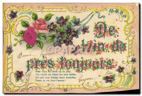 Cartes postales Fantaisie Fleurs