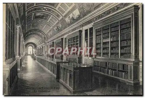 Cartes postales Bibliotheque Palais de Fontainebleau