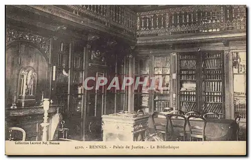 Ansichtskarte AK Bibliotheque Rennes Palais de justice