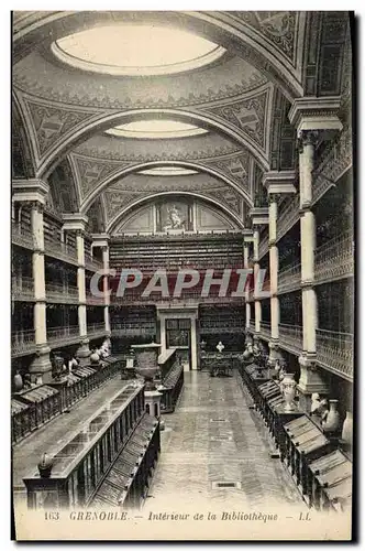 Cartes postales Interieur Bibliotheque Grenoble