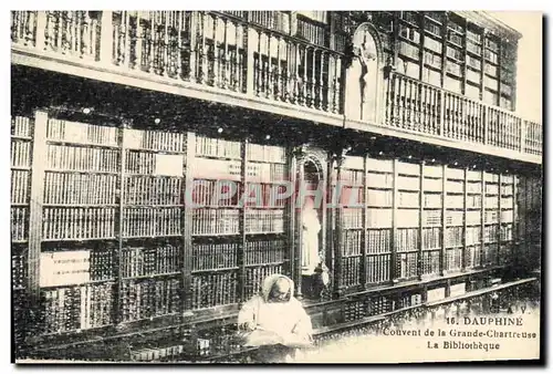 Cartes postales Bibliotheque Dauphine Couvent de la Grande Chartreuse