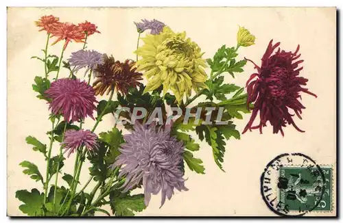 Cartes postales Fantaisie Fleurs