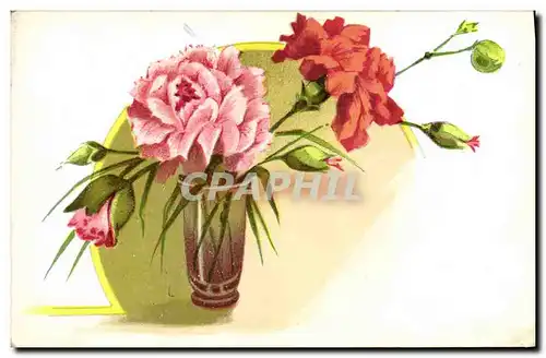 Cartes postales Fantaisie Fleurs