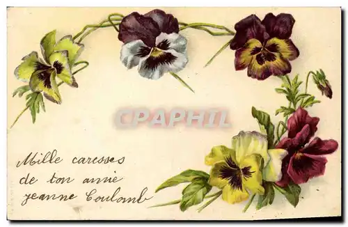 Cartes postales Fantaisie Fleurs