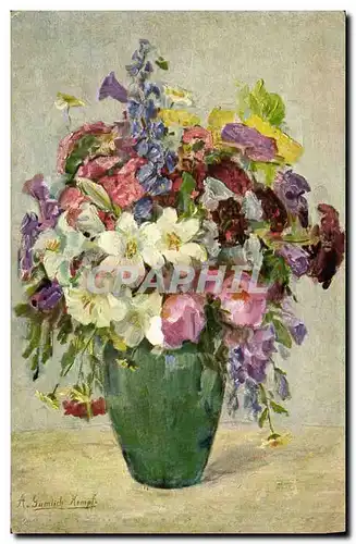 Cartes postales Fantaisie Fleurs