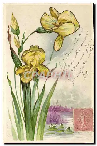 Cartes postales Fantaisie Fleurs