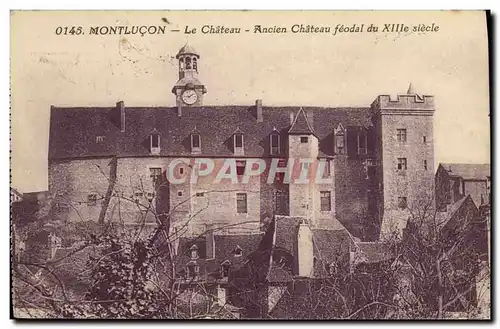 Cartes postales Montlucon Le chateau Ancien chateau feodal
