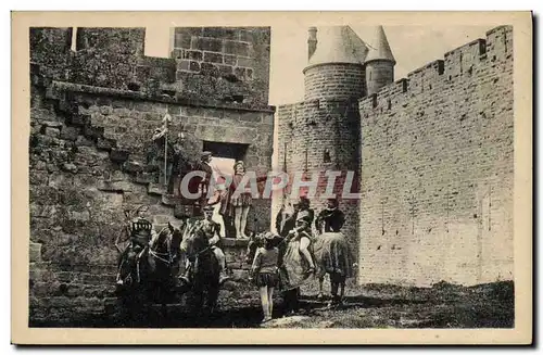 Cartes postales La cite de Carcassonne L&#39annonce de la croisade