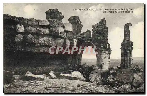 Cartes postales Montfaucon L&#39observatoire de l&#39eglise