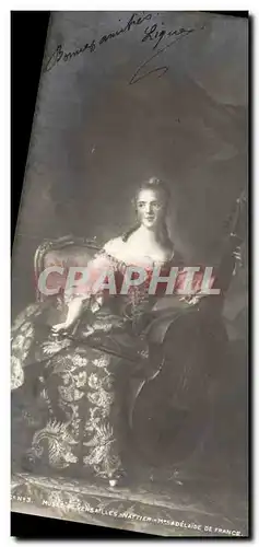Cartes postales Contrebasse Musee de Versailles Nattier Mme Adelaide de France