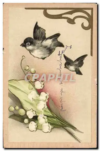 Cartes postales Oiseaux Muguet