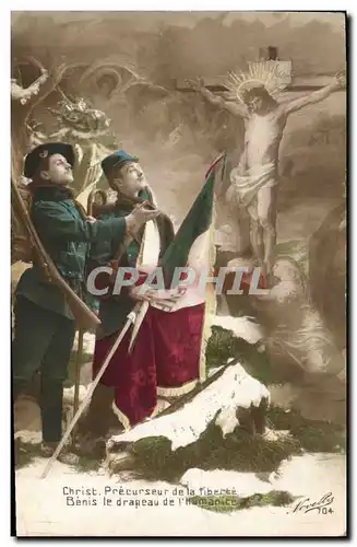 Cartes postales Militaria Chasseurs Alpins Christ