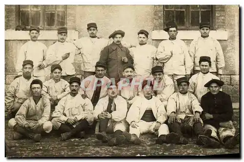 CARTE PHOTO Valras Militaria Chasseurs Alpins
