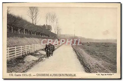 Ansichtskarte AK Militaria Chasseurs Alpins en patrouille