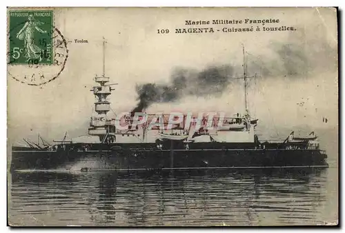 Cartes postales Bateau Magenta Cuirasse a tourelles