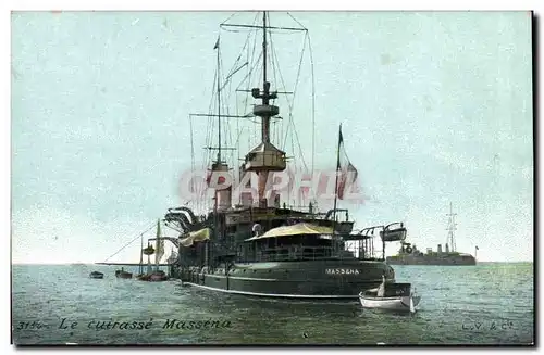 Cartes postales Bateau Le cuirasse Massena