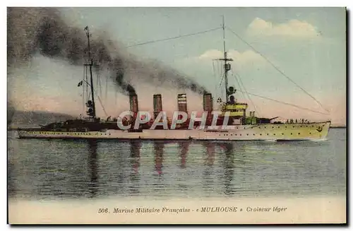 Cartes postales Bateau Mulhouse Croiseur leger