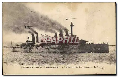 Cartes postales Bateau Mirabeau Croiseur de 1ere classe
