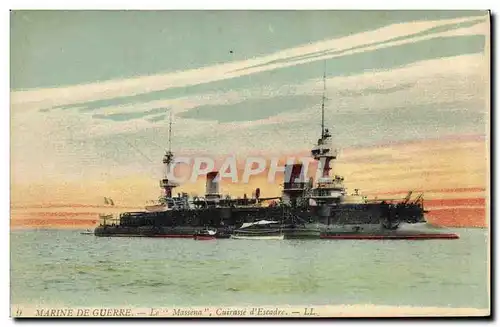 Cartes postales Bateau Le Massena Cuirasse d'escadre