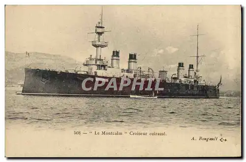 Cartes postales Bateau Le Montcalm Croiseur Cuirasse
