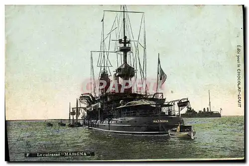 Cartes postales Bateau Le cuirasse Massena