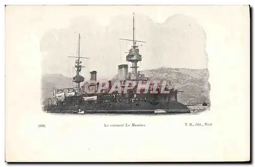 Cartes postales Bateau Le cuirasse Le Massena