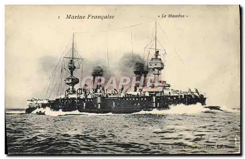 Cartes postales Bateau Le Massena