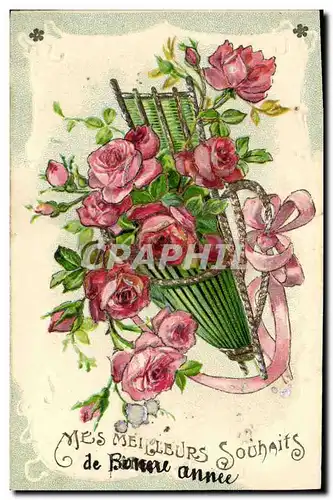 Cartes postales Fantaisie Fleurs