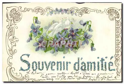 Cartes postales Fantaisie Fleurs Colombes