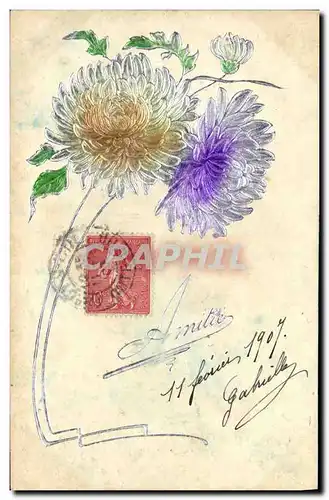 Cartes postales Fantaisie Fleurs