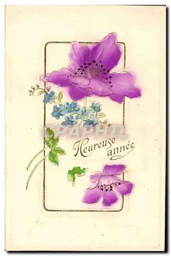 Cartes postales Fantaisie Fleurs