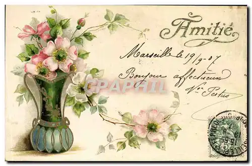 Cartes postales Fantaisie Fleurs