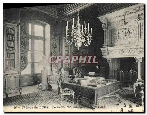 Cartes postales Bibliotheque Chateau de Lude