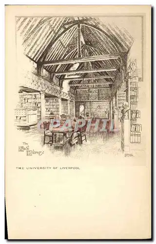 Cartes postales Bibliotheque The university of Liverpool