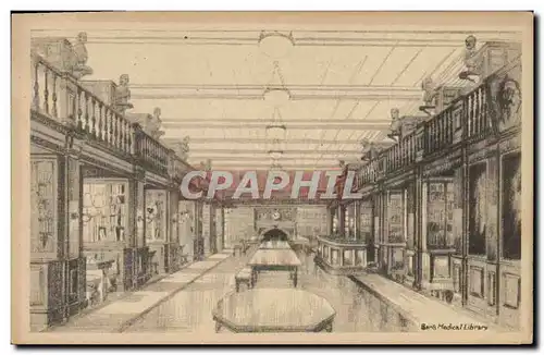 Cartes postales Bibliotheque Barts Medical library