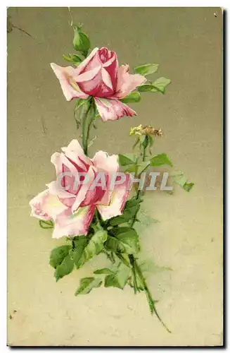 Cartes postales Fantaisie Fleurs