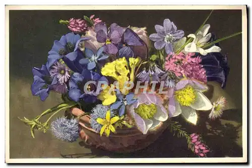 Cartes postales Fantaisie Fleurs