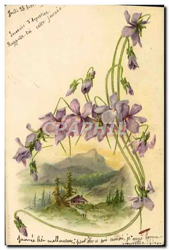 Cartes postales Fantaisie Fleurs