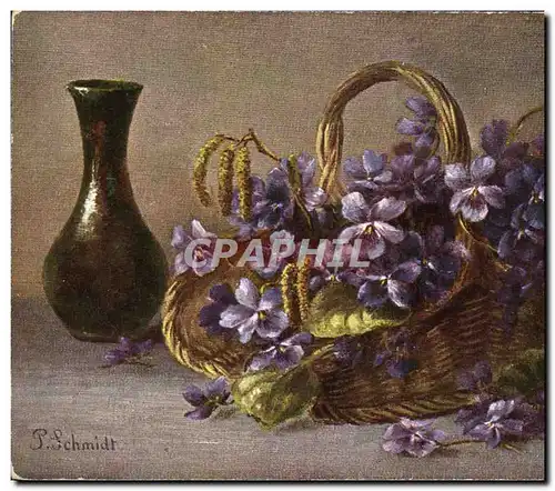 Cartes postales Fantaisie Fleurs