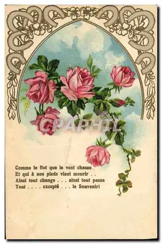 Cartes postales Fantaisie Fleurs