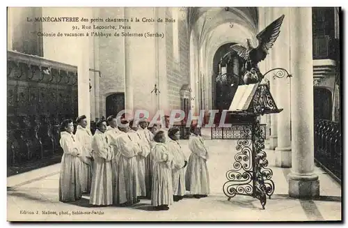 Ansichtskarte AK La Manecanterie des petits chanteurs a la Croix de Bois Rue Lecourbe Paris Colonie de vacances a