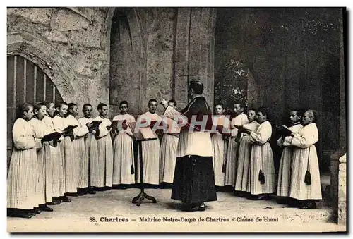 Ansichtskarte AK Chartres Maitrise Notre Dame de Chartres Classe de chant